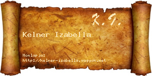 Kelner Izabella névjegykártya